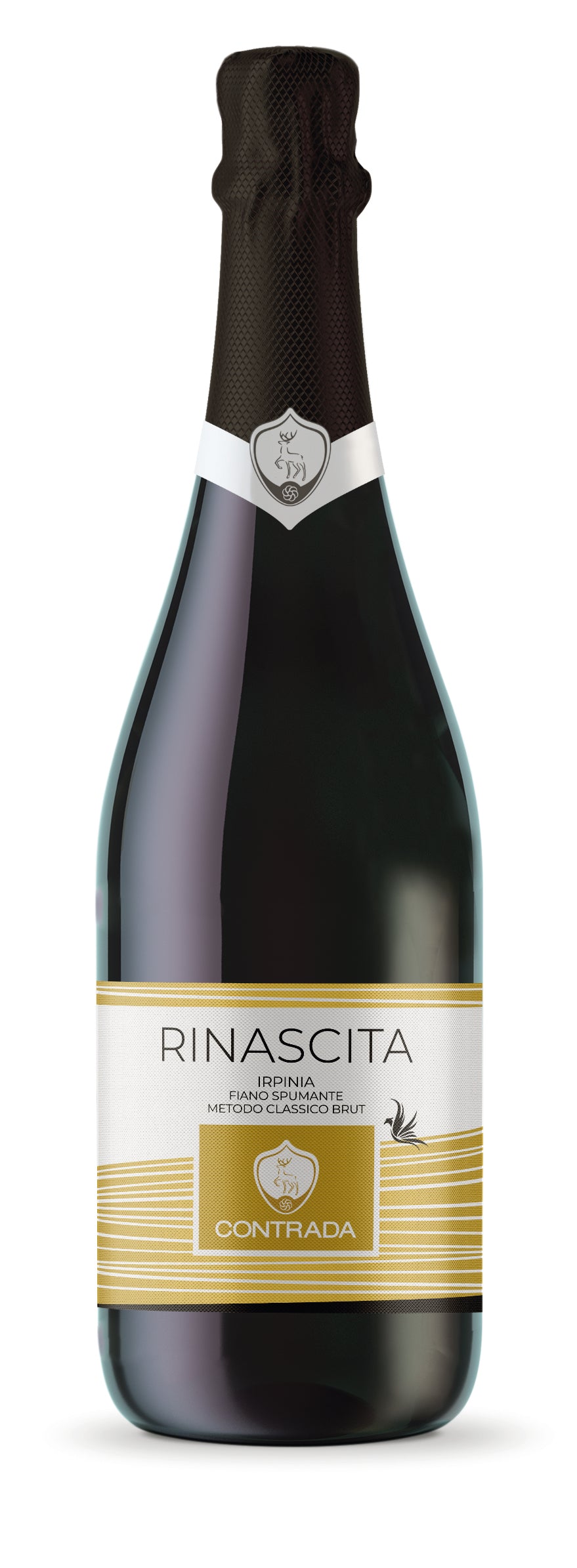 Bottiglia di Rinascita Irpinia Fiano Spumante Metodo Classico - Contrada