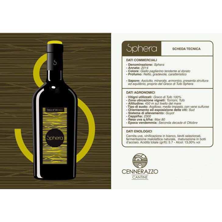 SPHERA GRECO DI TUFO bottiglia da Cl.75